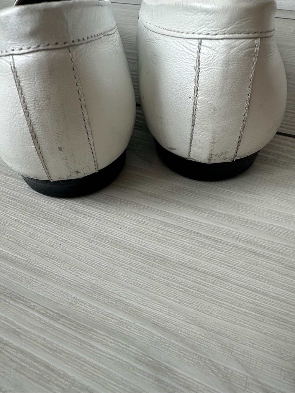 White Embellished Women's Slip-On Loafers - Picture 5 of 5